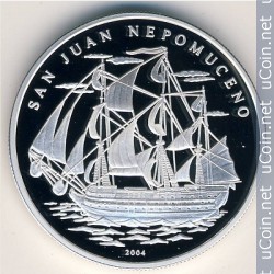 ÐÐ¾Ð½ÐµÑÐ° > 1000Â ÑÑÐ°Ð½ÐºÐ¾Ð², 2004 - ÐÐµÐ½Ð¸Ð½  (ÐÐ°ÑÑÑÐ½Ð¸Ðº San Juan Nepomuceno) - reverse