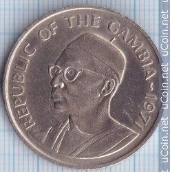 ÐÐ¾Ð½ÐµÑÐ° > 1Â Ð´Ð°Ð»Ð°ÑÐ¸, 1971 - ÐÐ°Ð¼Ð±Ð¸Ñ  - obverse