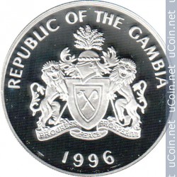 ÐонеÑа > 20 далаÑи, 1996 - ÐÐ°Ð¼Ð±Ð¸Ñ (Ð§ÐµÐ¼Ð¿Ð¸Ð¾Ð½Ð°Ñ Ð¼Ð¸Ñа по ÑÑÑÐ±Ð¾Ð»Ñ 1998) - obverse