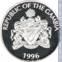 ÐонеÑа > 2 далаÑи, 1996 - ÐÐ°Ð¼Ð±Ð¸Ñ (XXVI леÑние ÐлимпийÑкие ÐгÑÑ, ÐÑланÑа 1996) - obverse