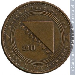 Монета > 10 фенингов, 1998-2017 - Босния и Герцеговина - reverse