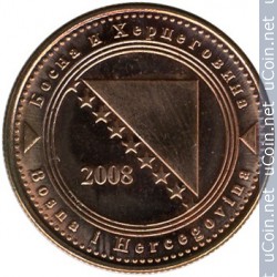 Монета > 20 фенингов, 1998-2017 - Босния и Герцеговина - reverse