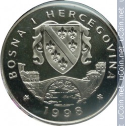 Монета > 5 марок, 1998 - Босния и Герцеговина (Принцесса Диана) - reverse