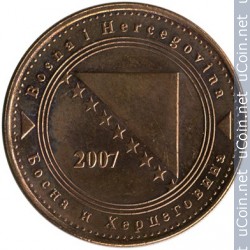 Монета > 50 фенингов, 1998-2017 - Босния и Герцеговина - reverse