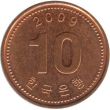 10 вон Южная Корея 2009