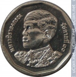 Монета > 5 бат, 2018-2019 - Таиланд - obverse