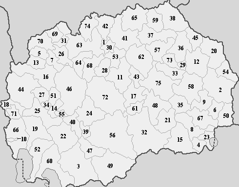 Этническая карта северной македонии